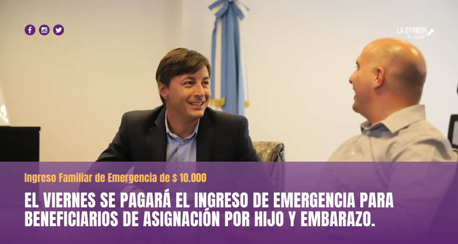 La ANSES adelantó para el próximo viernes el pago adicional de 10.000 a beneficiarios de AUH y AUE