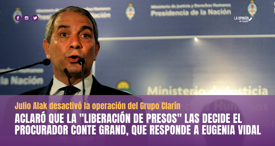 El Ministro de Justicia desmontó la operación del Grupo Clarín sobre la «liberación de presos»
