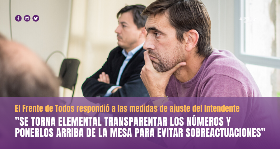 «Trabajemos todos juntos pero con la verdad y sin sobreactuaciones» fue la respuesta del Frente de Todos