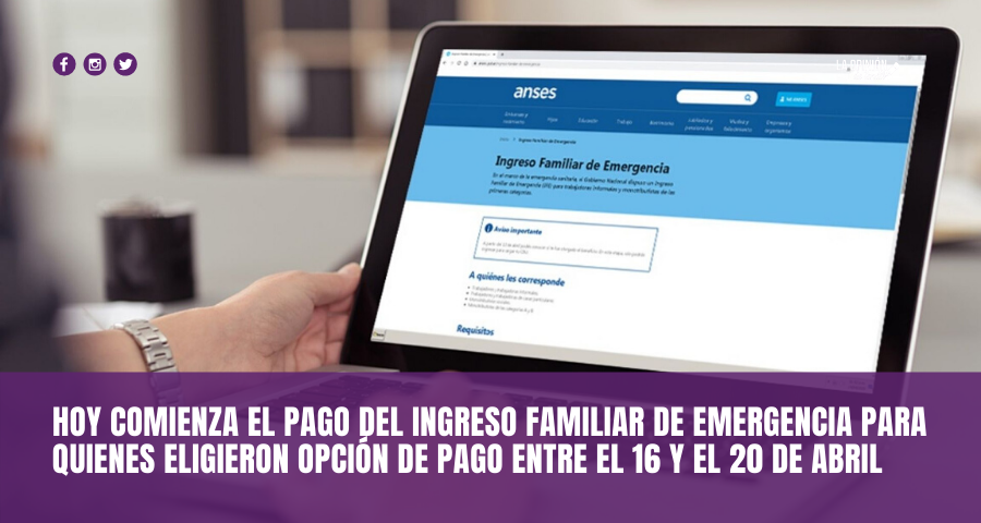 Calendario de pagos de Ingreso Familiar de Emergencia (IFE)