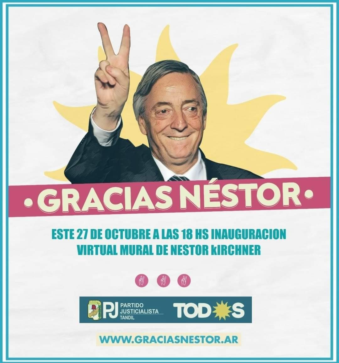 El Frente de Todos realizará un homenaje virtual en el PJ Tandil, a 10 años del fallecimiento de Néstor Kirchner
