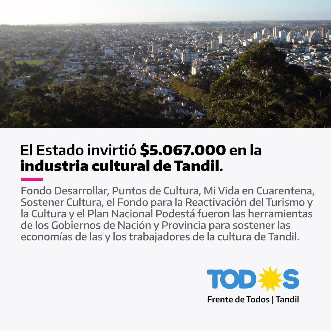 Hasta el momento el Gobierno Nacional y Provincial aportaron más de cinco millones de pesos a la cultura local