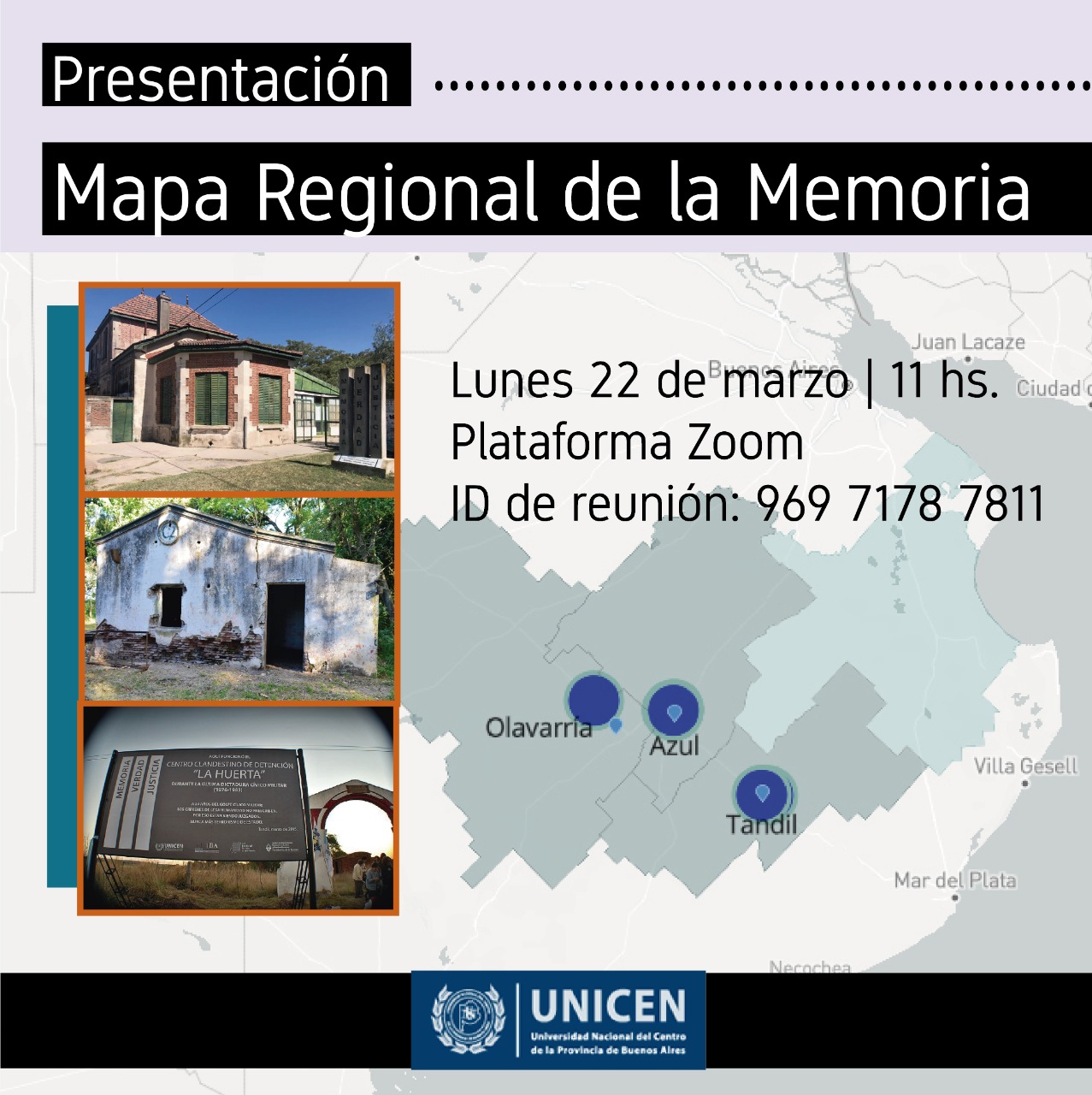 Presentación del Mapa Regional de la Memoria
