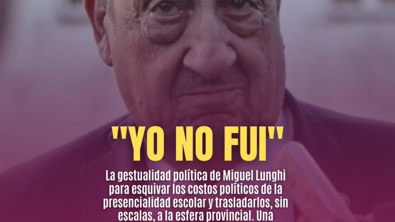 Lunghi: Del alivio por lo bajo al “no soy yo”