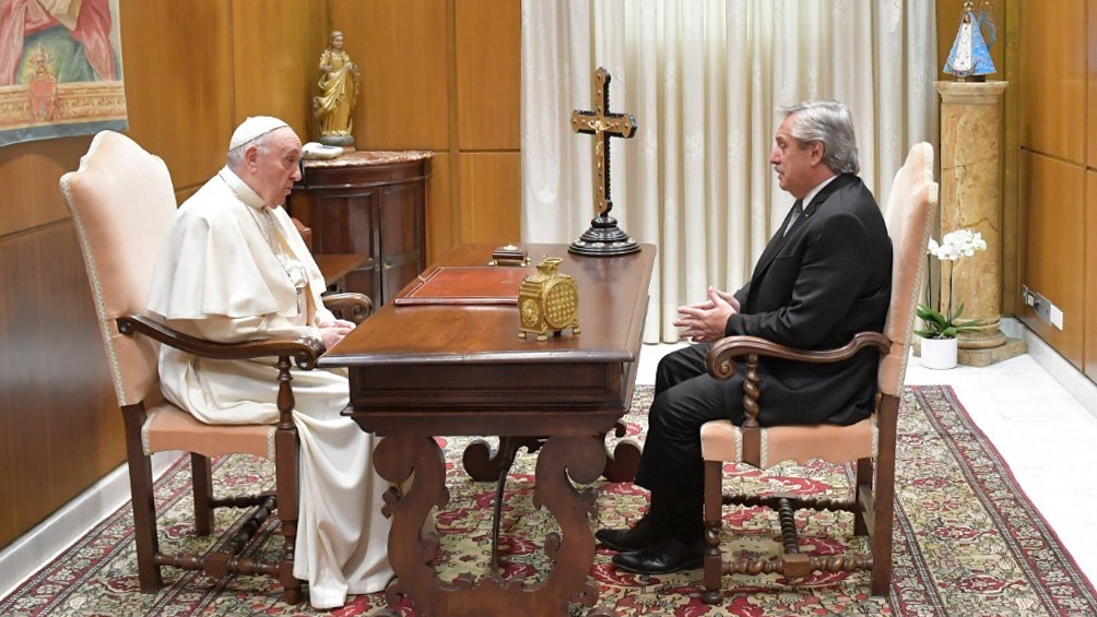 Fernández: «El Papa me expresó su idea de apoyarnos en todo lo que pueda»