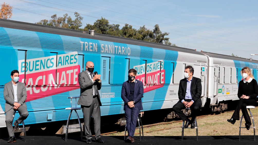 Presentaron el Tren Sanitario que recorrerá la Provincia para vacunar e hisopar