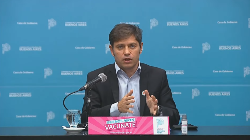 Kicillof: «Buenos Aires se va a convertir en agosto en provincia protegida”