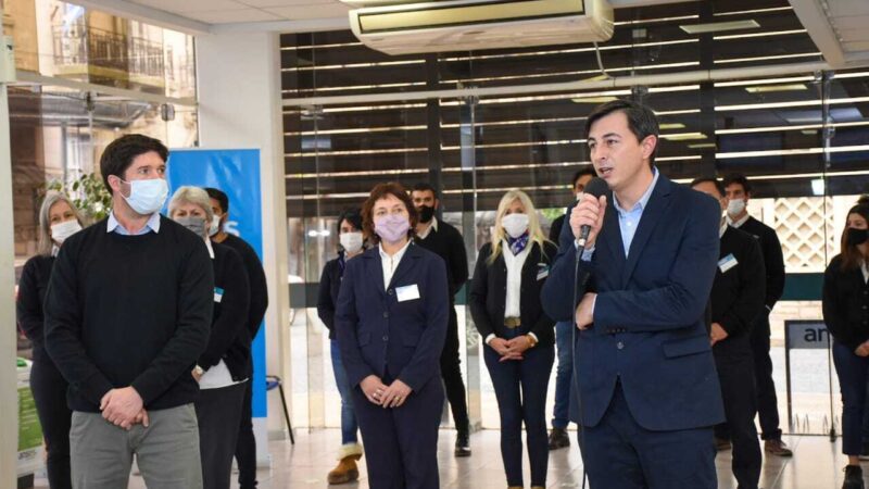 Fernanda Raverta participó junto a Dario Mendez del acto por el 40° aniversario de la ANSES en Tandil