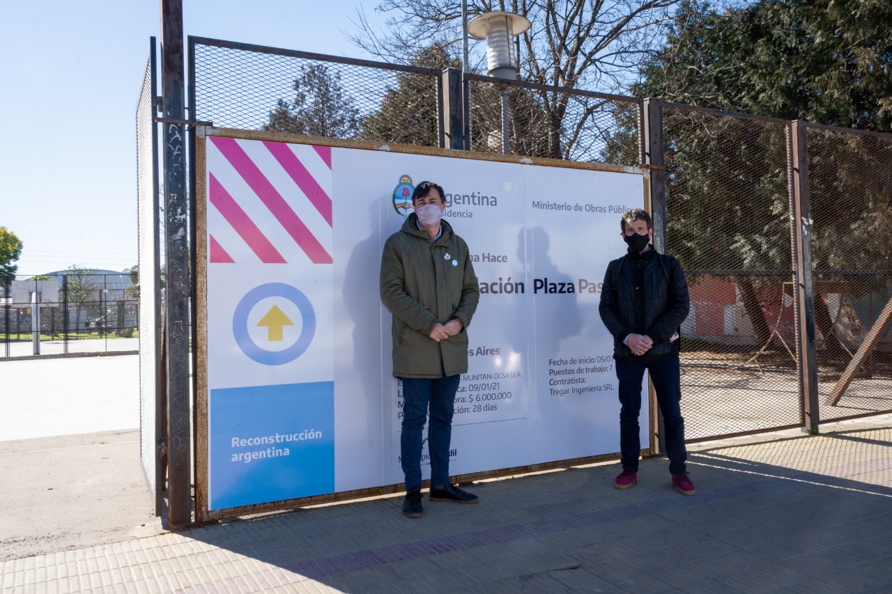 Con financiamiento del Estado Nacional, finalizó la remodelación de la tradicional Plaza “Pasarelli” en Villa Italia