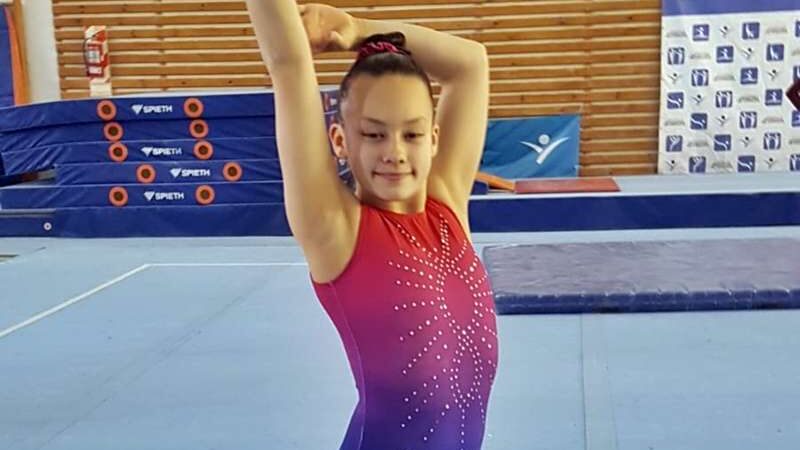Maia Cordero entrena en el CENARD junto a la élite nacional de gimnasia artística