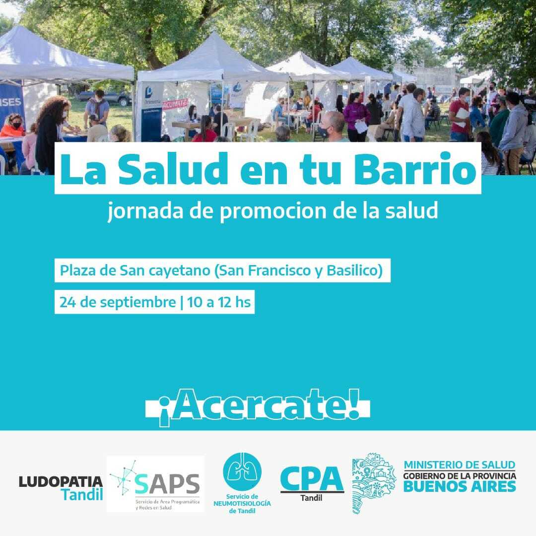 La Salud en Tu Barrio: jornada de prevención y promoción de la salud en la Plaza San Cayetano