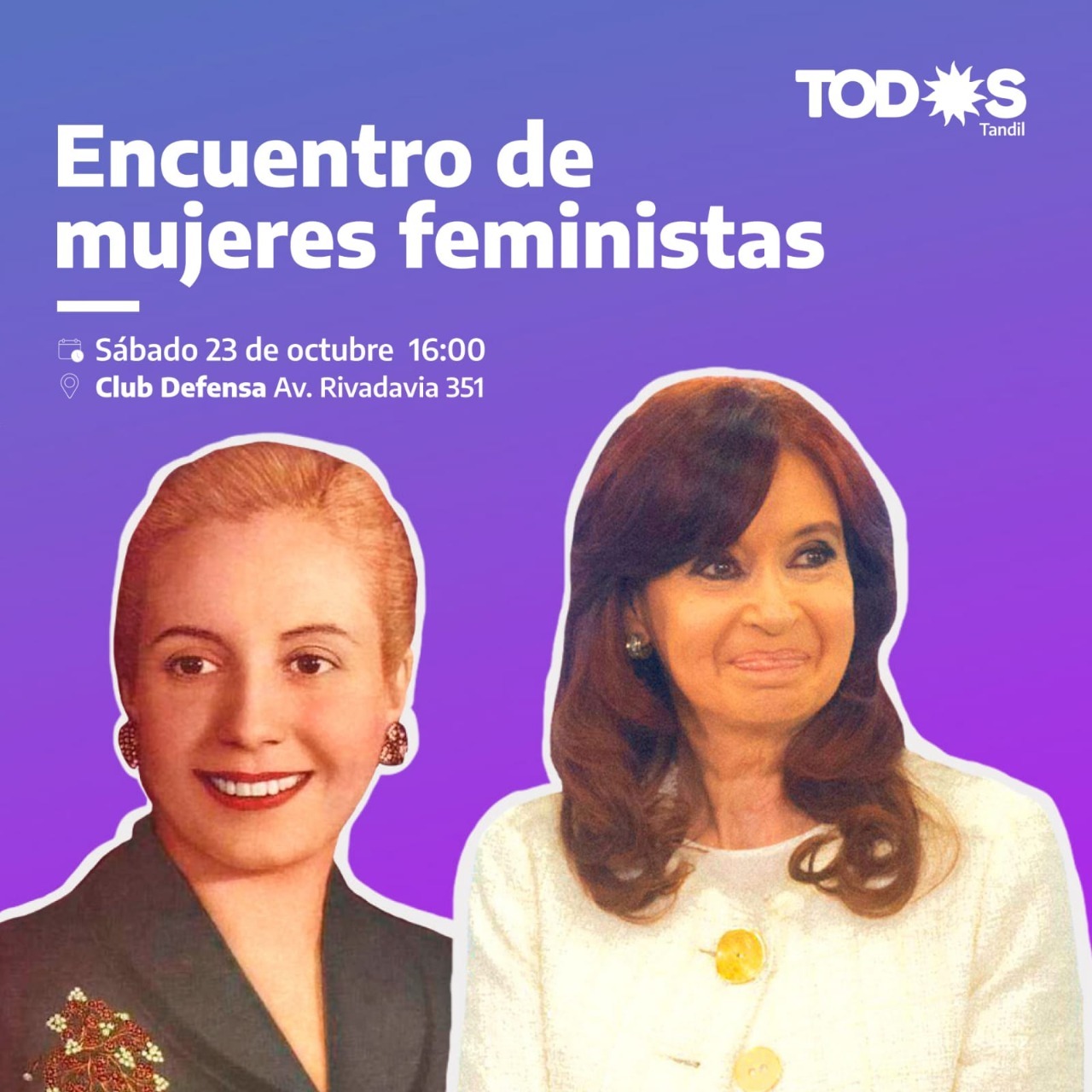 Durante el sábado se llevará a cabo un encuentro de mujeres feministas en el Club Defensa