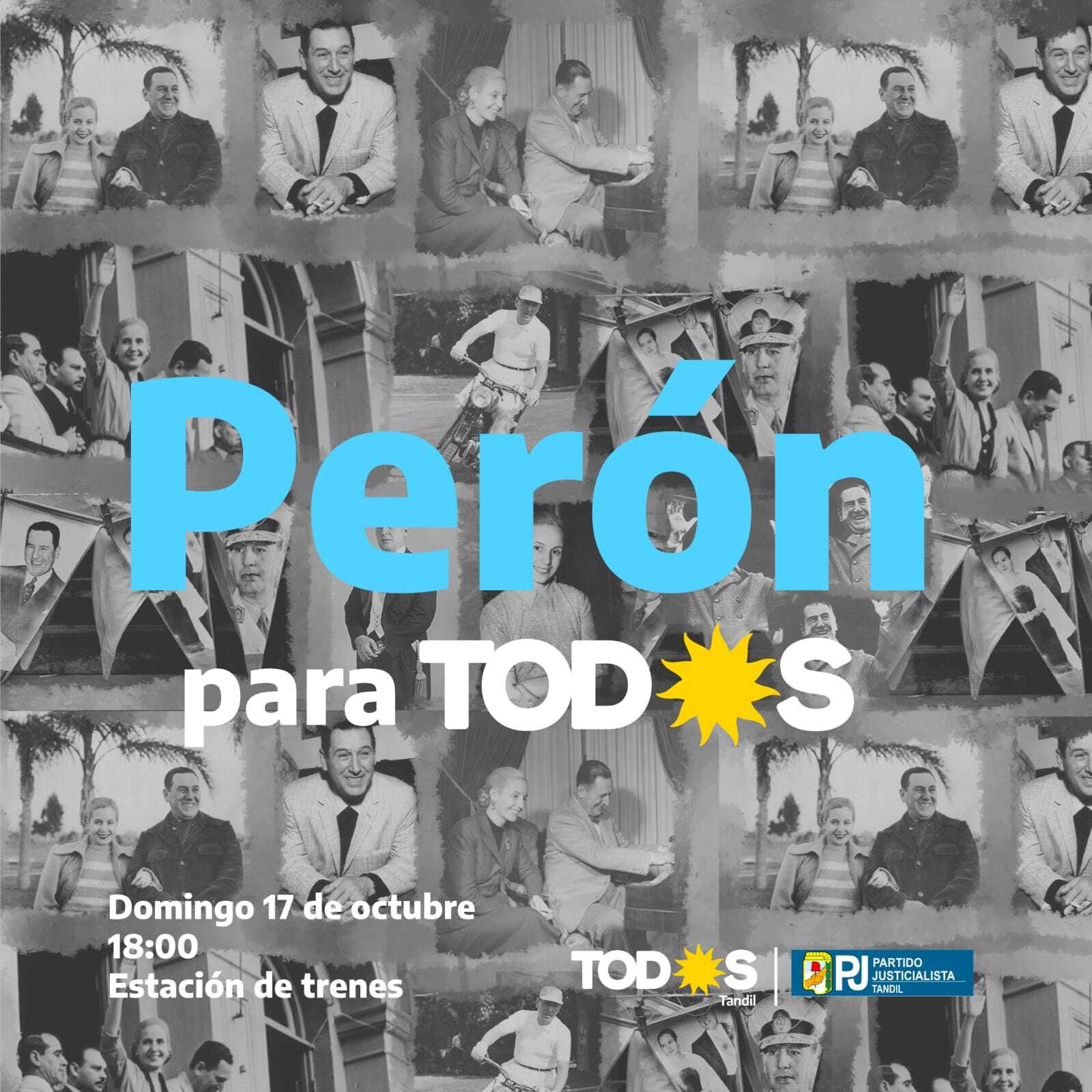 “Perón para todos”: El domingo se festejará el día de la lealtad en la Estación de Trenes