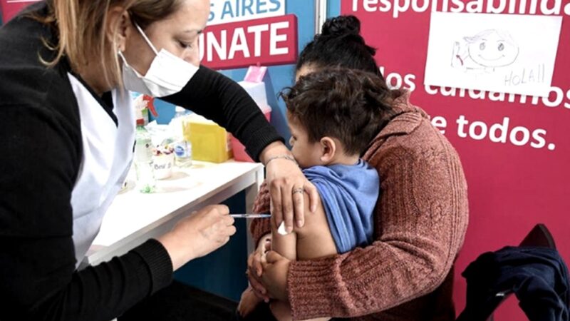 El gobierno bonaerense envió más de 400 mil nuevos turnos para vacunas pediátricas