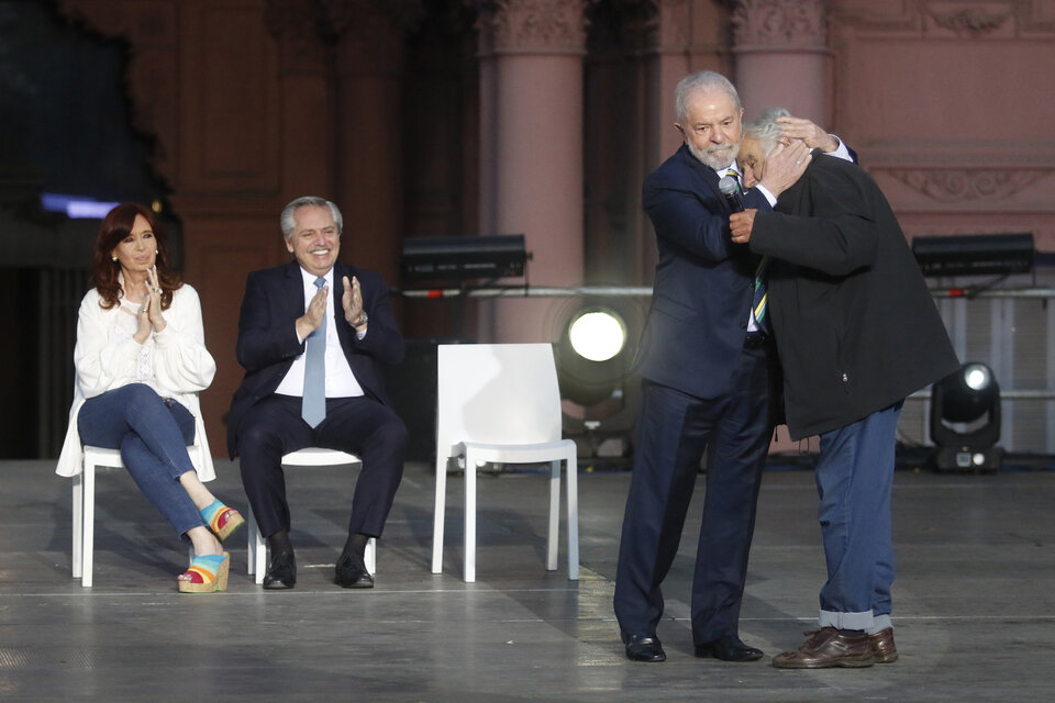 Alberto Fernández, Cristina Kirchner y un acto con dos mensajes: la unidad y el rechazo al ajuste