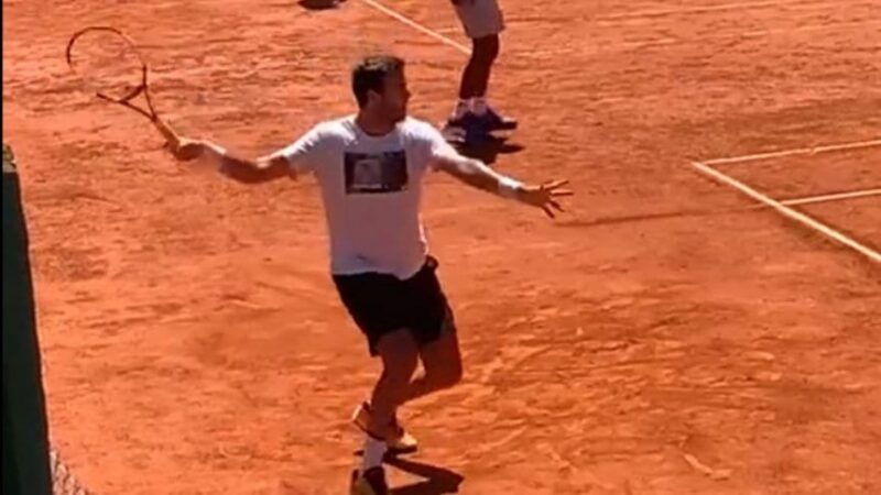 Juan Martín Del Potro entrena en Tandil con el Argentina Open como objetivo