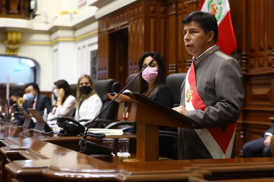 Crisis institucional en Perú: el Congreso comenzó el debate por la destitución del Presidente Pedro Castillo