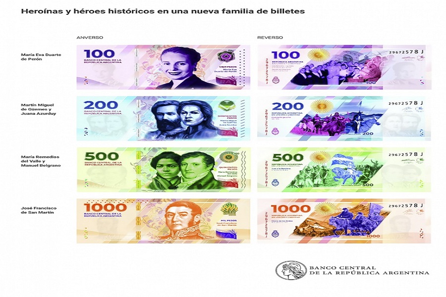 Vuelven los próceres nacionales a los billetes: «Es importante recuperar las imágenes de los que construyeron el país»