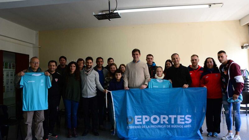 El Diputado Iparraguirre y el Subsecretario Provincial de Deportes de Buenos Aires, Javier Lovera, entregaron insumos deportivos en Tandil y participaron del lanzamiento de los Juegos Universitarios Argentinos
