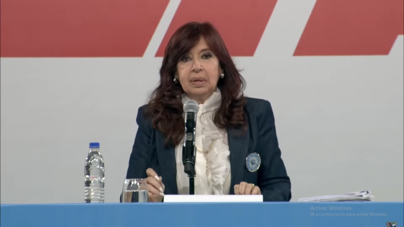 Cristina Kirchner: «La unidad del Frente de Todos no estuvo ni estará en discusión»