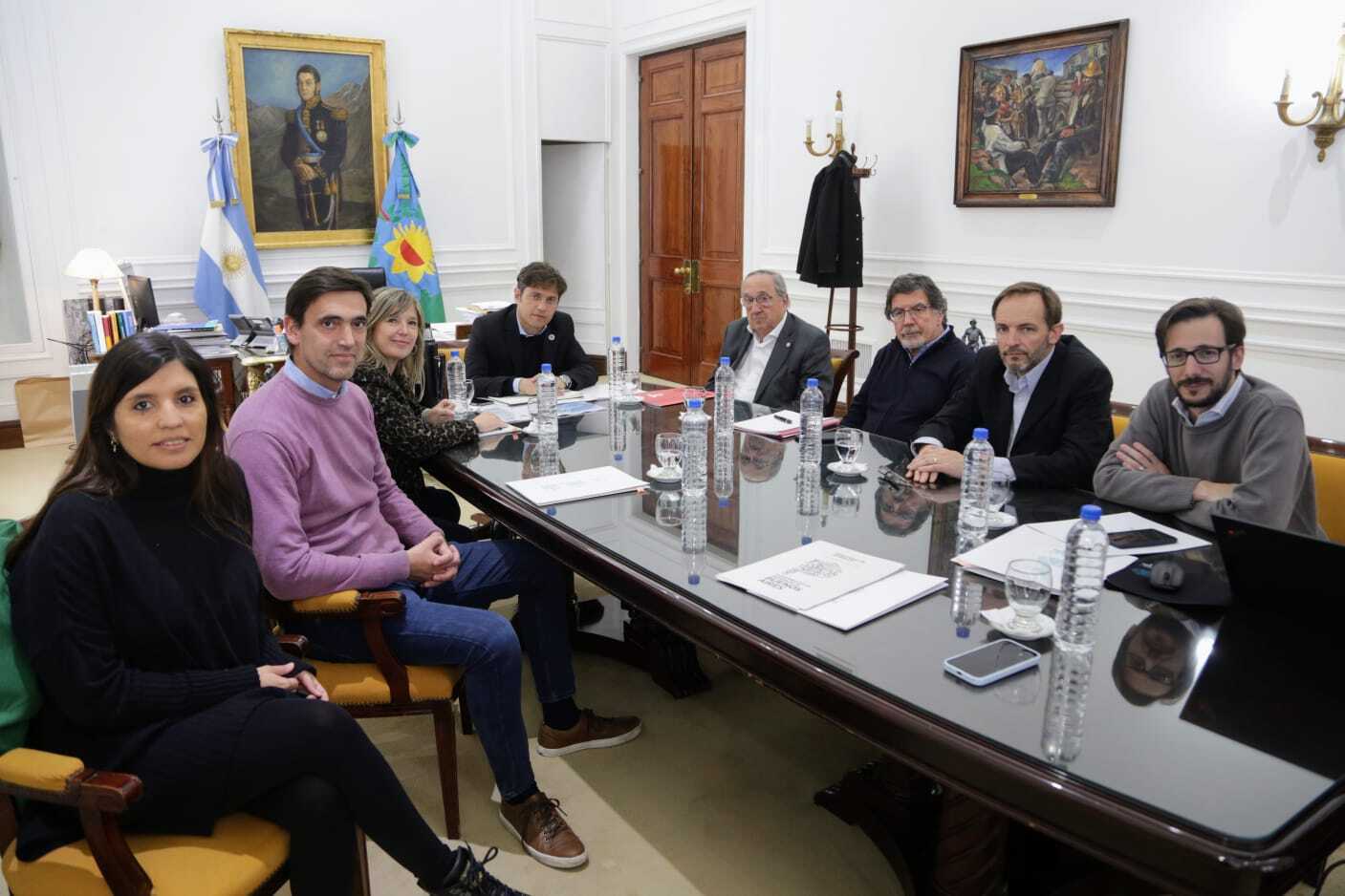 Kicillof, Iparaguirre y Lunghi se reunieron para avanzar en el proyecto urbanístico, ambiental y educativo del predio Sans Souci