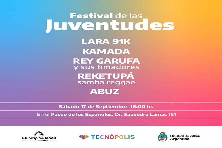 El Camión Cultural de Tecnópolis llega a Tandil para realizar el Festival de las Juventudes