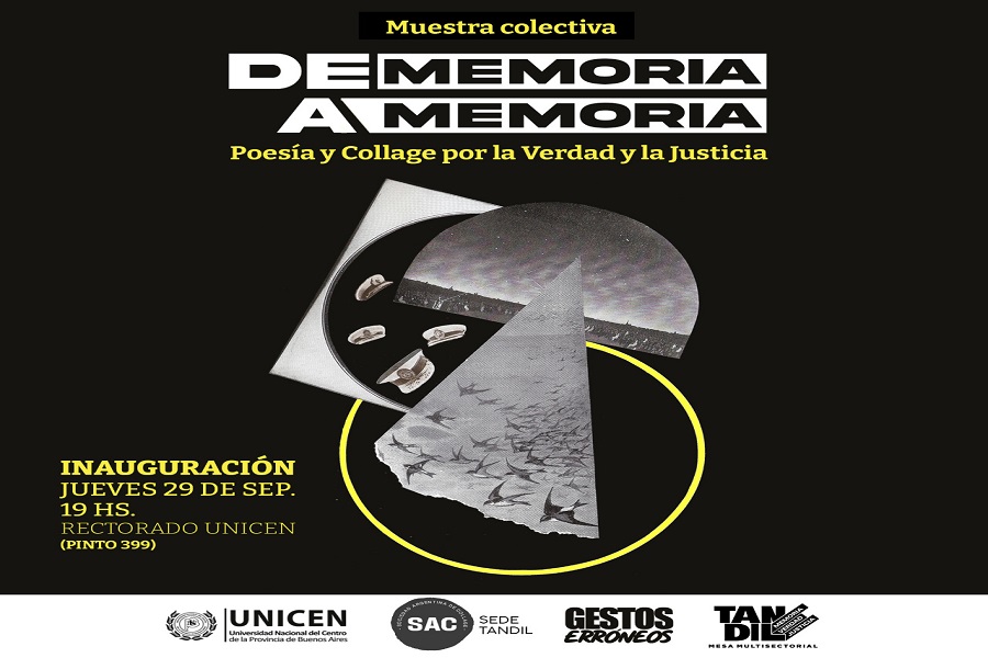 Muestra Colectiva “De Memoria a Memoria”, collage y poesía por la verdad y la justicia