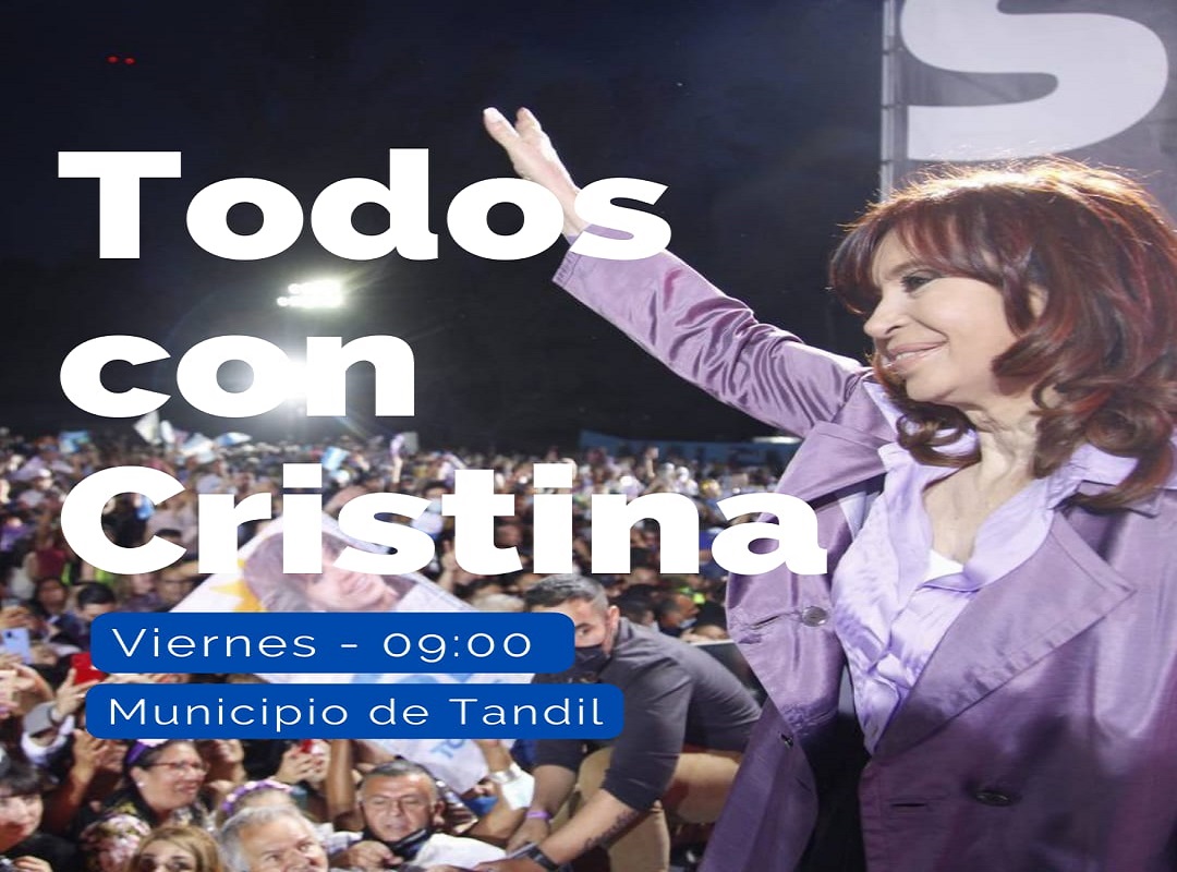 El FDT, PJ y organizaciones de Tandil llaman a concentrarse en defensa de la democracia y en repudio al intento de magnicidio que sufrió Cristina Fernández de Kirchner