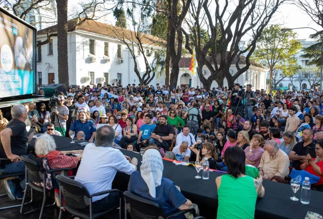 La UNICEN participó del VI Encuentro Federal de Derechos Humanos en el predio de la ex ESMA