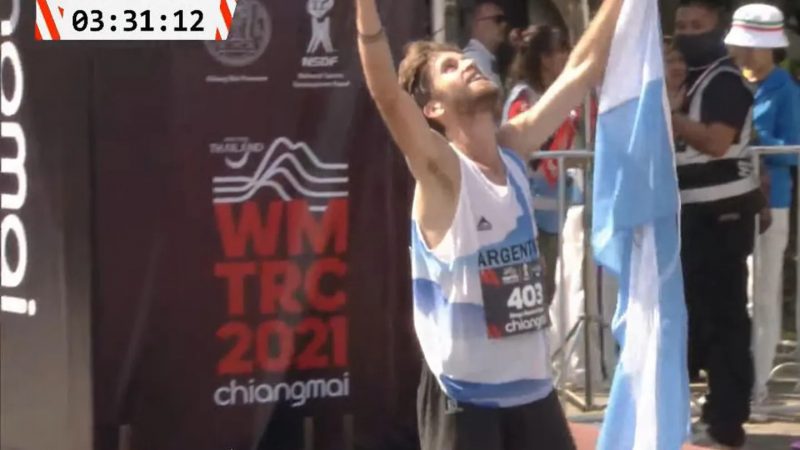 Histórica actuación de Diego Simon en Tailandia: terminó entre los mejores 20 del mundo y fue el mejor argentino en los 40 km