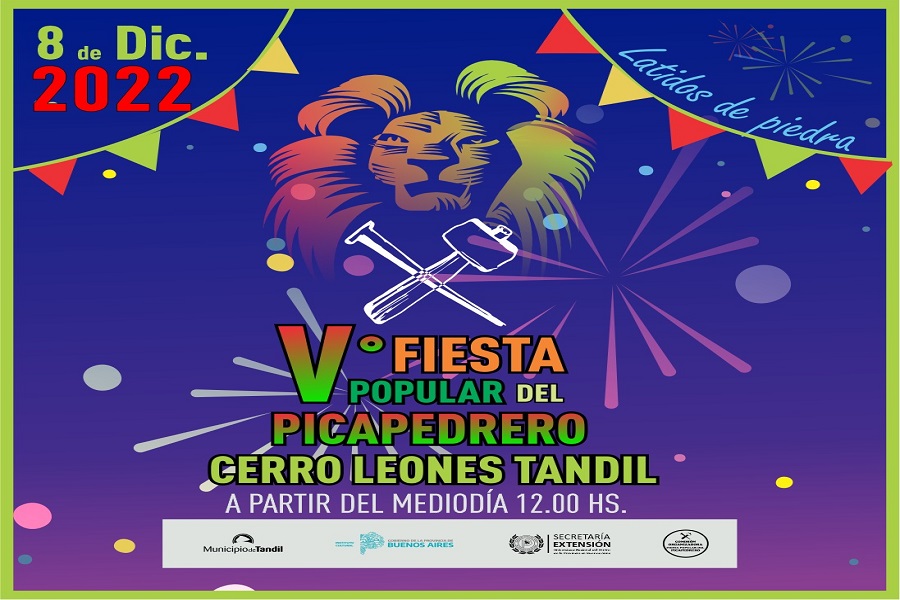 Con el show en vivo de Los del Fuego, se llevará adelante la Fiesta Popular del Picapedrero en Cerro Leones