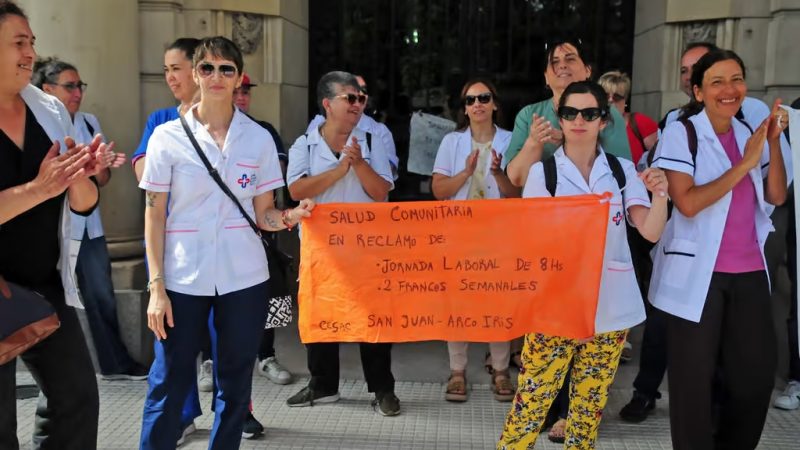 Nuevo paro de los trabajadores de la salud en Atención Comunitaria con movilización al municipio