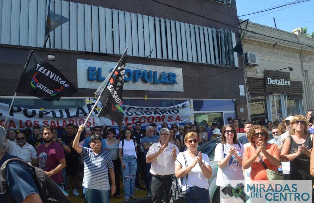 Olavarría: trabajadores de El Popular Medios resolvieron profundizar las medidas de fuerza en reclamo de sus salarios adeudados