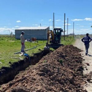 Con una inversión provincial de más de 50 millones, avanza la obra de ampliación de red de agua potable en María Ignacia Vela