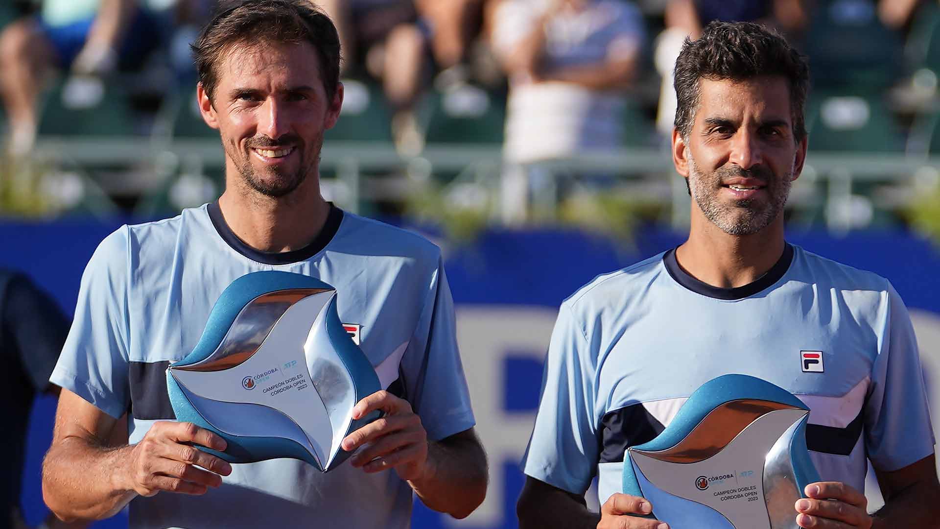 Machi González junto a Montelni, se quedaron con el título del ATP de Córdoba