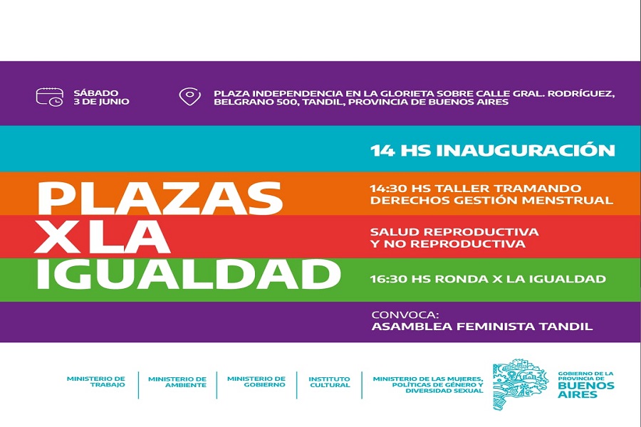 “Plazas por la Igualdad” llega a Tandil