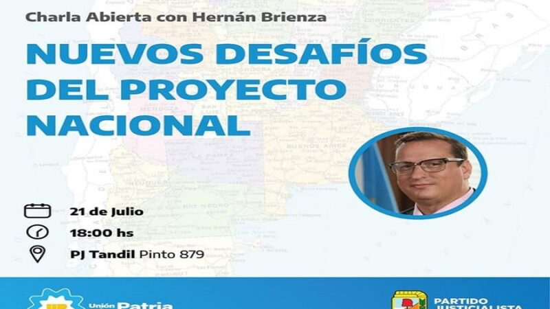 “Nuevos desafíos del Proyecto Nacional”: el PJ local invita a una charla abierta con el periodista y politólogo Hernán Brienza