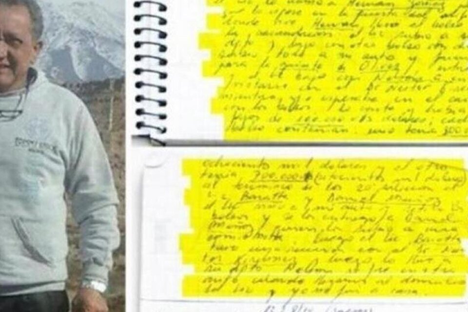 Causa cuadernos: un peritaje caligráfico confirmó que un amigo de Oscar Centeno manipuló los anotadores