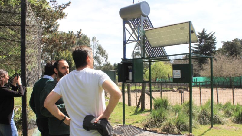 El candidato a Intendente Rogelio Iparraguirre visitó la nueva Estación Solar 100% sustentable del Centro de Rescate de Fauna Silvestre Granja Los Pibes