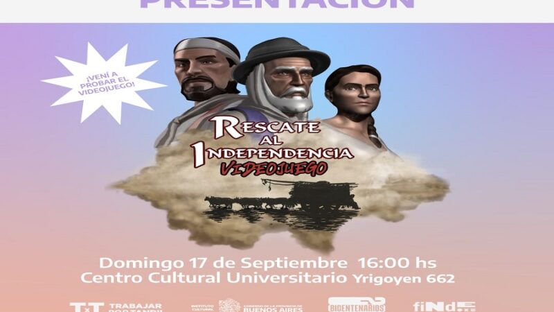 Ya hay fecha de presentación: «Rescate al Independencia», el primer videojuego desarrollado íntegramente en Tandil, ambientado en los primeros años de la ciudad se estrena el 17 de septiembre