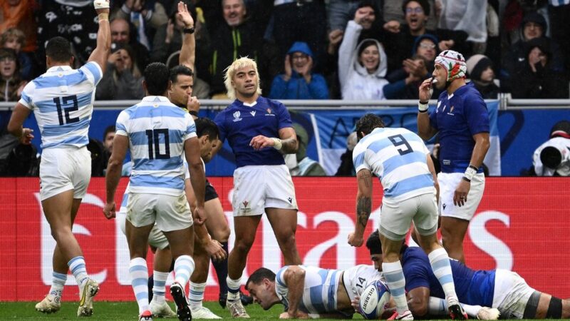 En un duro partido Los Pumas vencieron a Samoa y sumaron su primer triunfo en el Mundial de rugby de Francia