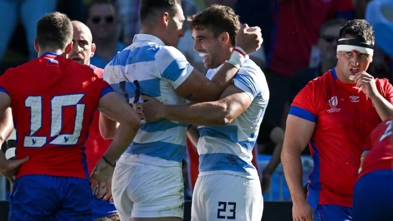 Los Pumas vencieron a Chile en el Mundial de Francia y definirán el pasaje a Cuartos de Final ante Japón