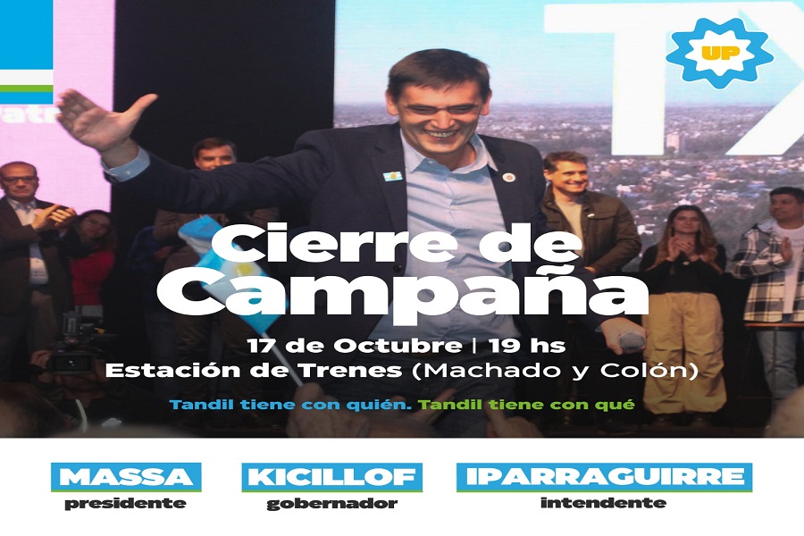 Iparraguirre cerrará su campaña a Intendente el 17 de octubre en la Estación de Trenes