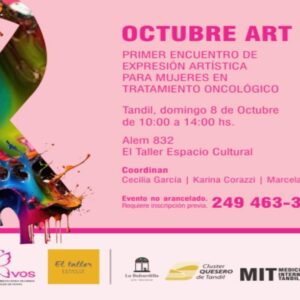 #OctubreRosaTandil: se realizará un encuentro de Expresión Artística para Mujeres en Tratamiento Oncológico
